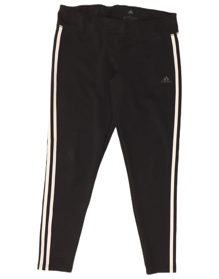 Leggings Adidas Climalite da donna UK 16/18 grande nero