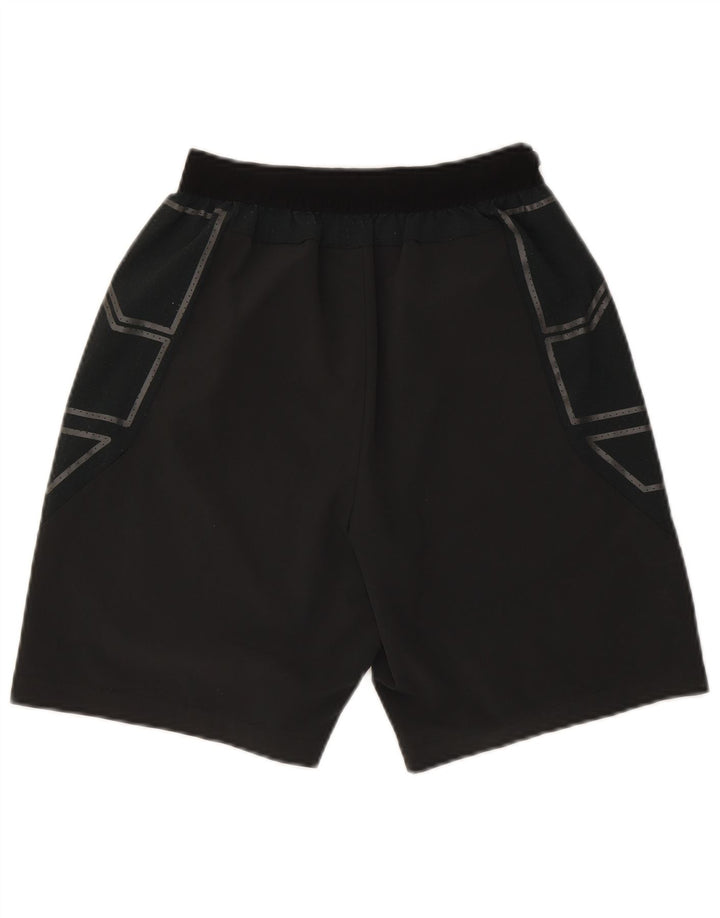 Pantaloncini sportivi grafici Nike da uomo piccoli in poliestere color block nero