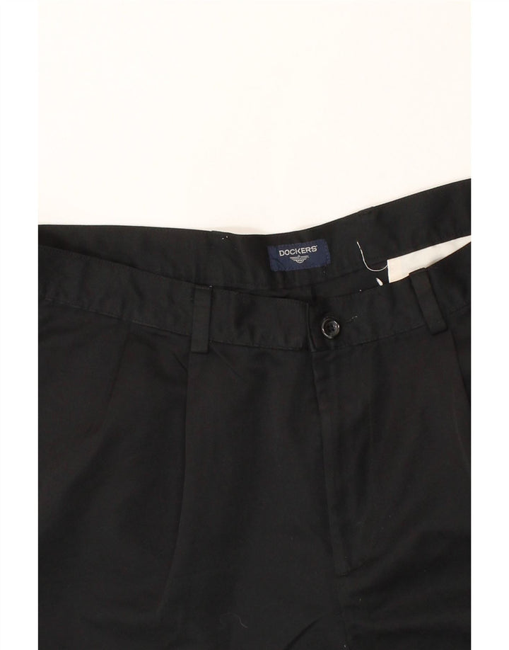 DOCKERS Mens Pegged Chino Shorts W36 Large Black Vintage Dockers and Second-Hand Dockers from Messina Hembry 