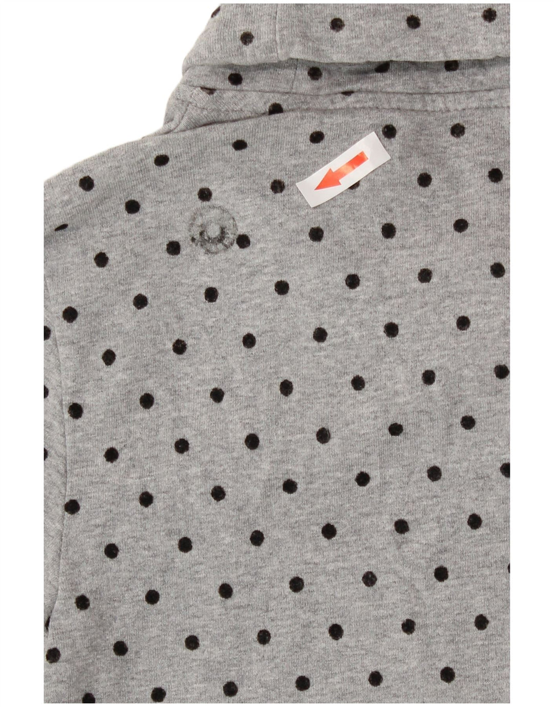 Felpa da donna Converse Jumper UK 6 XS Cotone maculato grigio