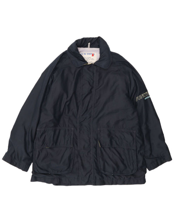 Giacca a vento grafica da uomo Murphy & Nye UK 42 XL poliestere blu navy