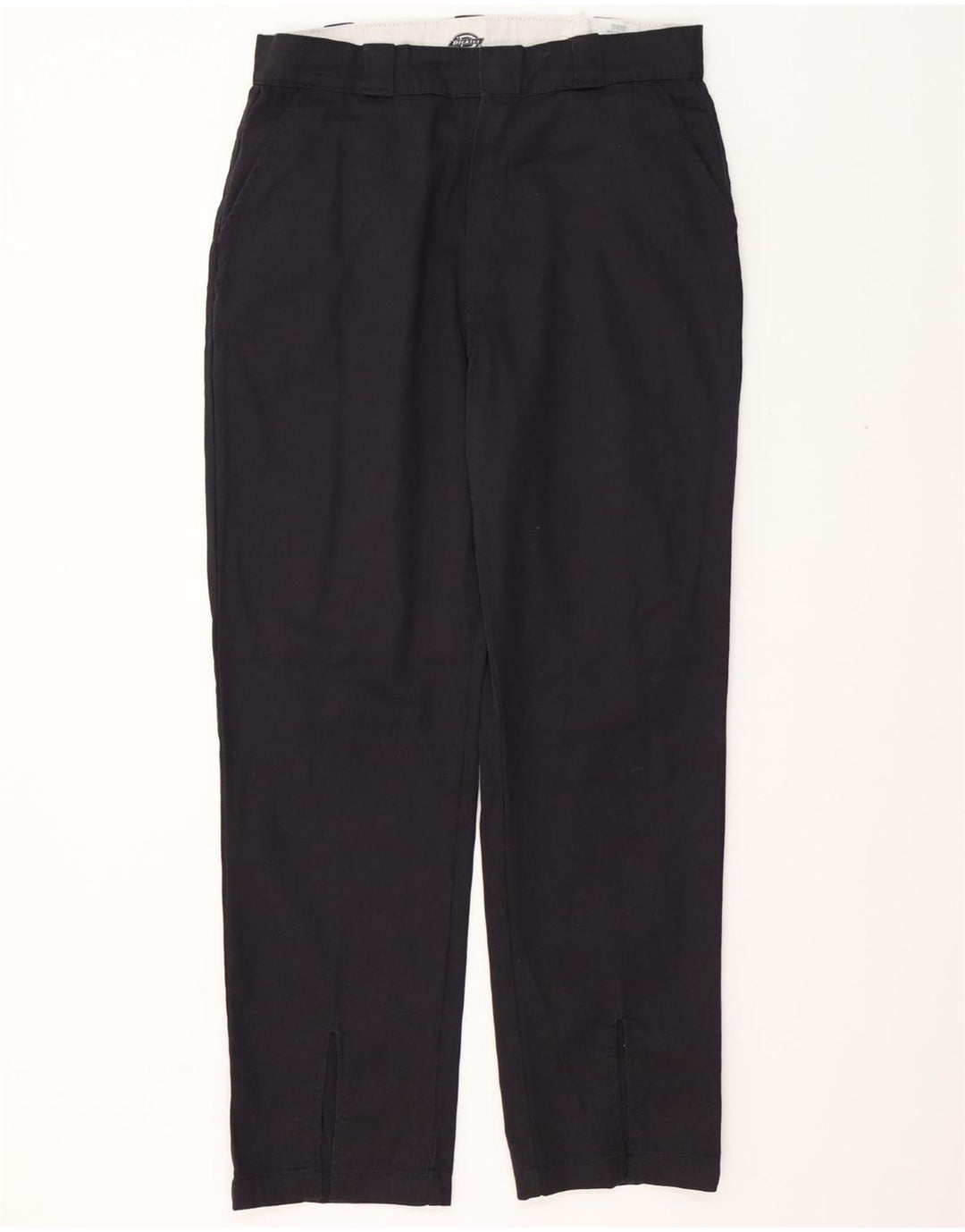 DICKIES Pantaloni chino dritti da uomo W34 L31 poliestere nero