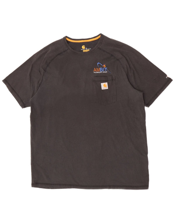 T-shirt Carhartt da uomo dalla vestibilità rilassata, XL, in cotone grigio
