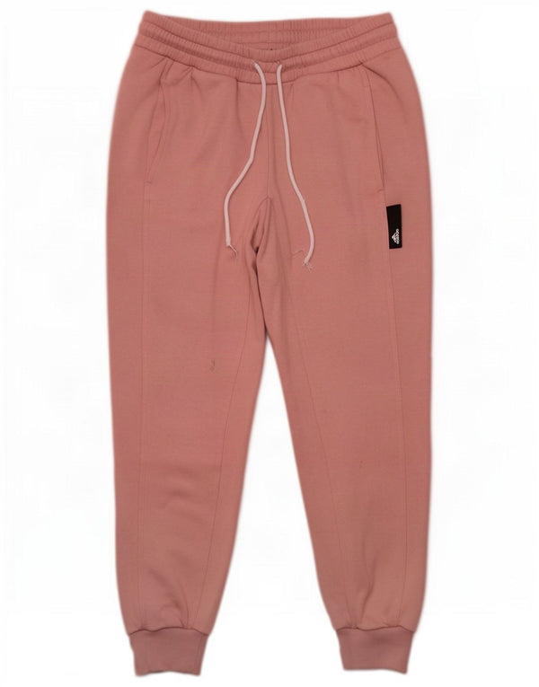 Adidas Pantaloni da tuta da donna Joggers UK 8/10 Small Rosa Cotone