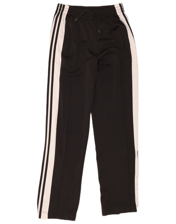Pantaloni da tuta da donna Adidas UK 8 Small Nero Colourblock Poliestere