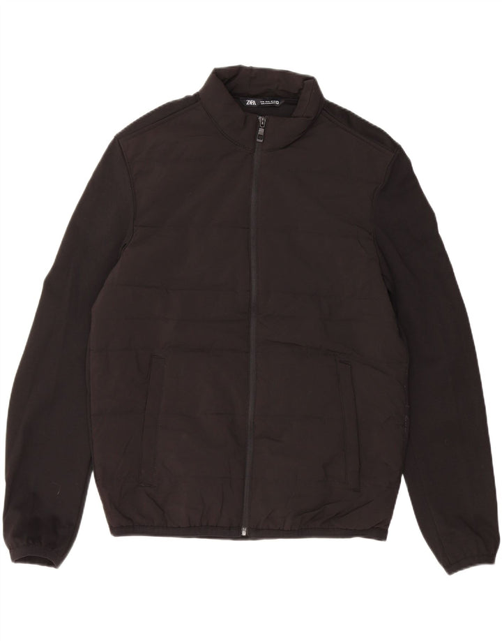 Giacca imbottita da uomo ZARA UK 38 medio nero poliestere