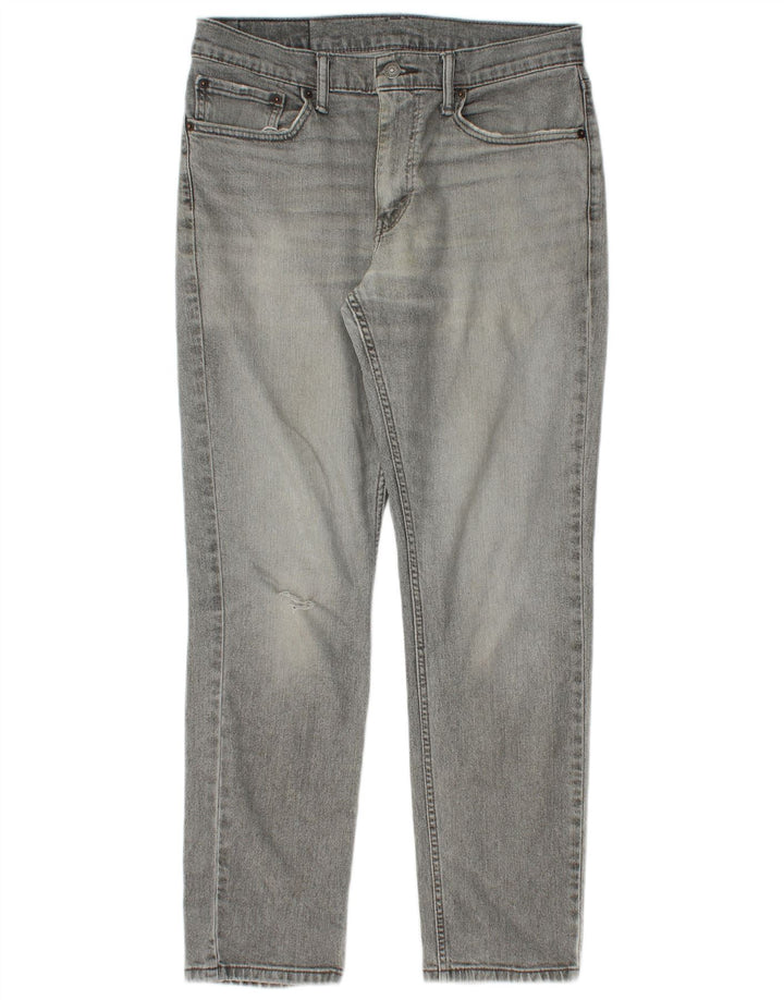 Jeans Levi's Uomo 511 Slim Distressed 32 L30 Cotone Grigio