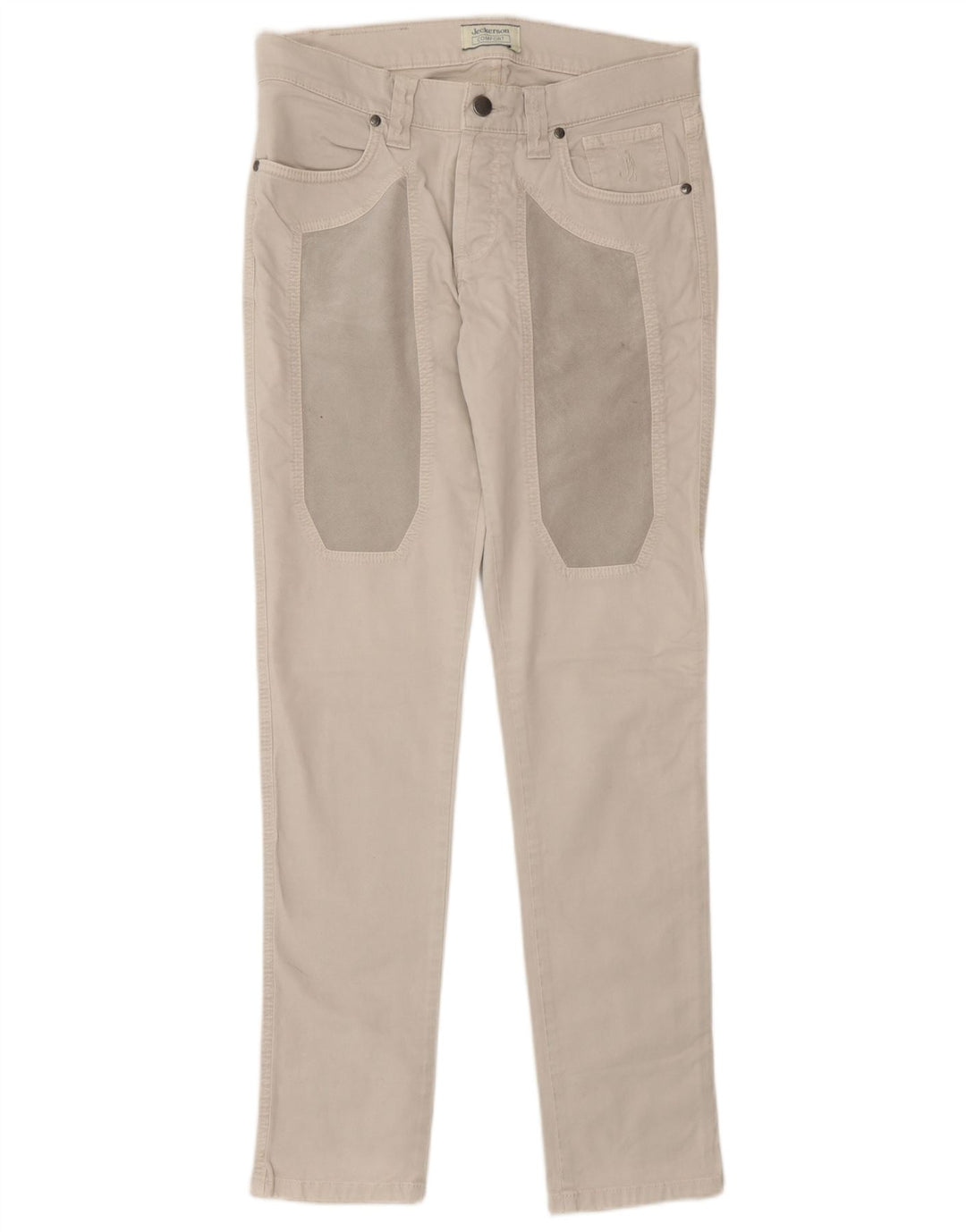 Jeans slim da uomo Jeckerson W30 L30 cotone beige