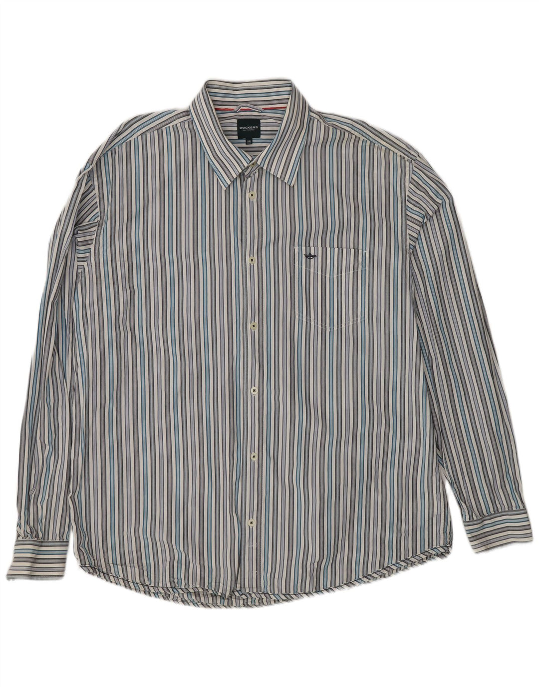 Camicia da uomo Dockers taglia 50/52 2XL a righe bianche