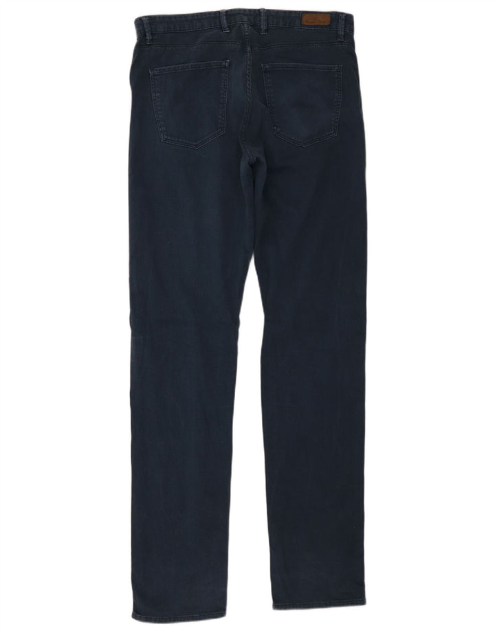 Pantaloni casual dritti da uomo Massimo Dutti EU 40 Medium W31 L34 Blu Navy