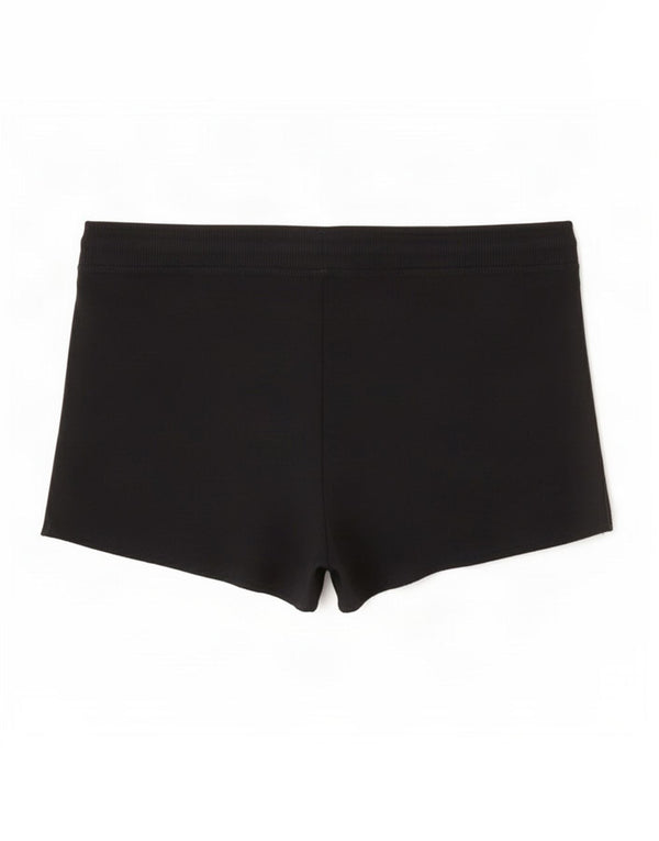Pantaloncini sportivi Hollister da donna con grafica UK 6 XS cotone nero
