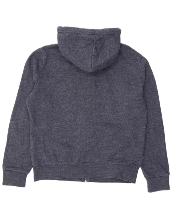 Felpa con cappuccio e zip da uomo Superdry XL in cotone blu navy