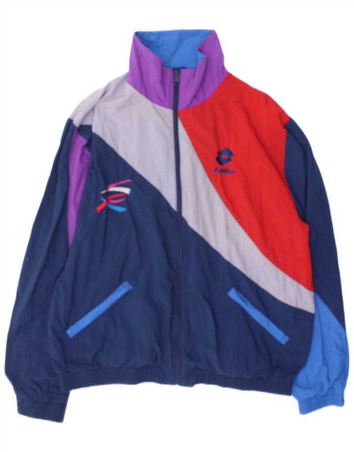 Giacca da tuta da uomo Lotto, color block medio multicolore