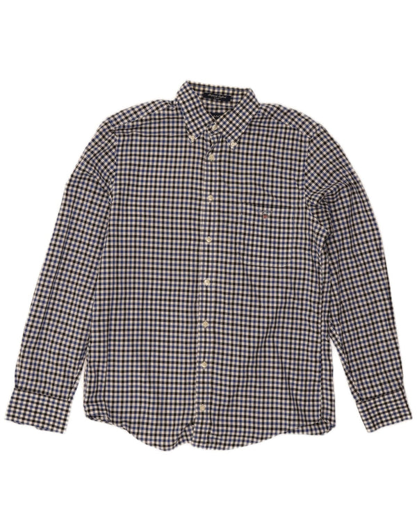Gant Camicia da uomo E-Z Fit in cotone a quadretti multicolore medio