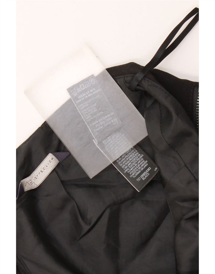 Gonna a tubino da donna Marks & Spencer UK 10 piccola W28 poliestere nero