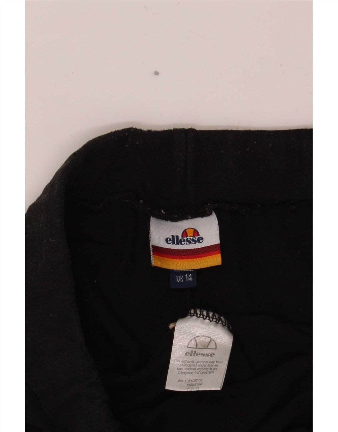 Leggings grafici da donna Ellesse UK 14 cotone nero medio