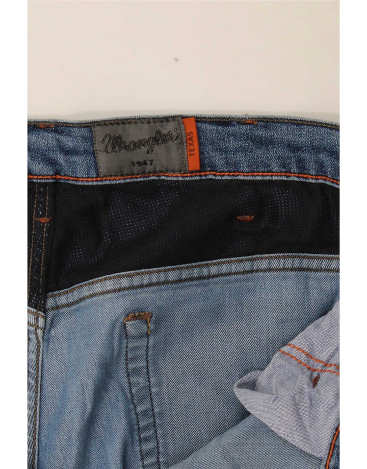 Jeans dritti invecchiati da uomo Wrangler W38 L27 Blu