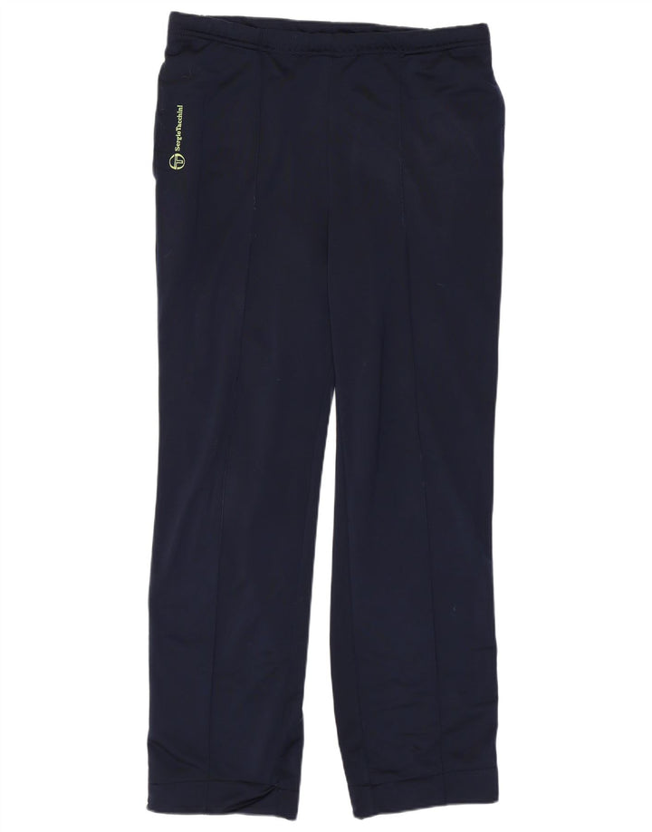 SERGIO TACCHINI Mens Tracksuit Trousers IT 50 Medium Navy Blue Colourblock