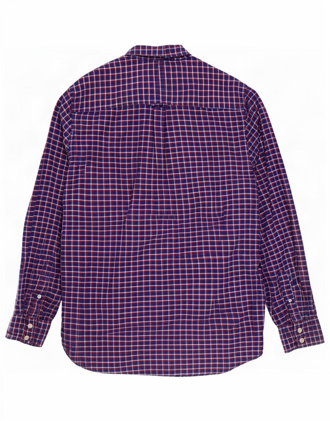 Crew Clothing Camicia da uomo in flanella dal taglio classico, cotone medio a quadri blu navy