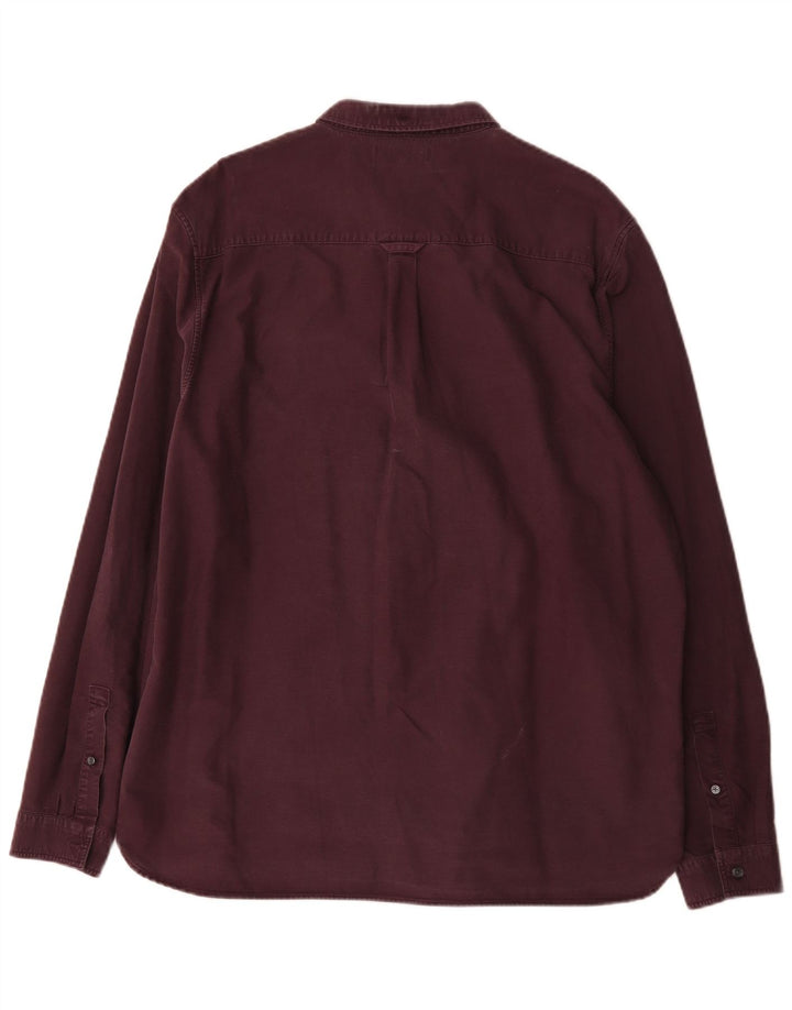 Camicia da uomo Lyle & Scott 2XL cotone bordeaux