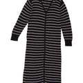 Maglione cardigan lungo da donna Zara UK 14 Viscosa a righe nere medie