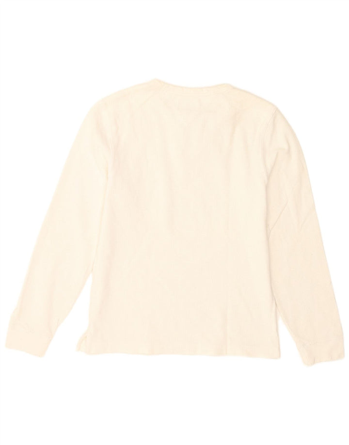 Tommy Hilfiger Uomo Top Manica Lunga XS Bianco