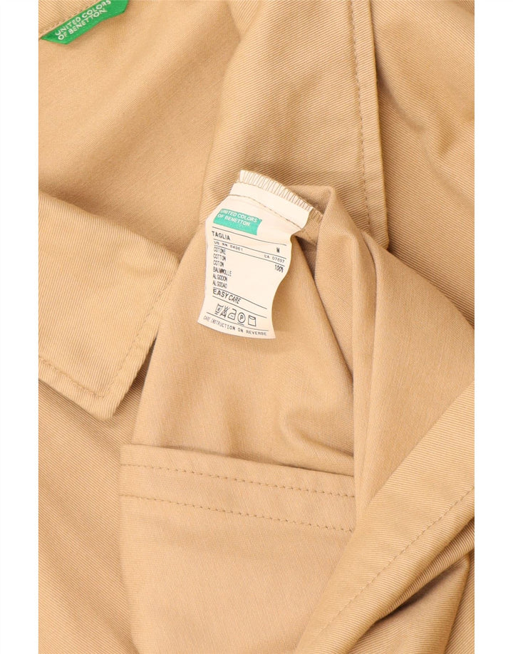Giubbotto bomber da uomo Benetton UK 38 Cotone beige medio