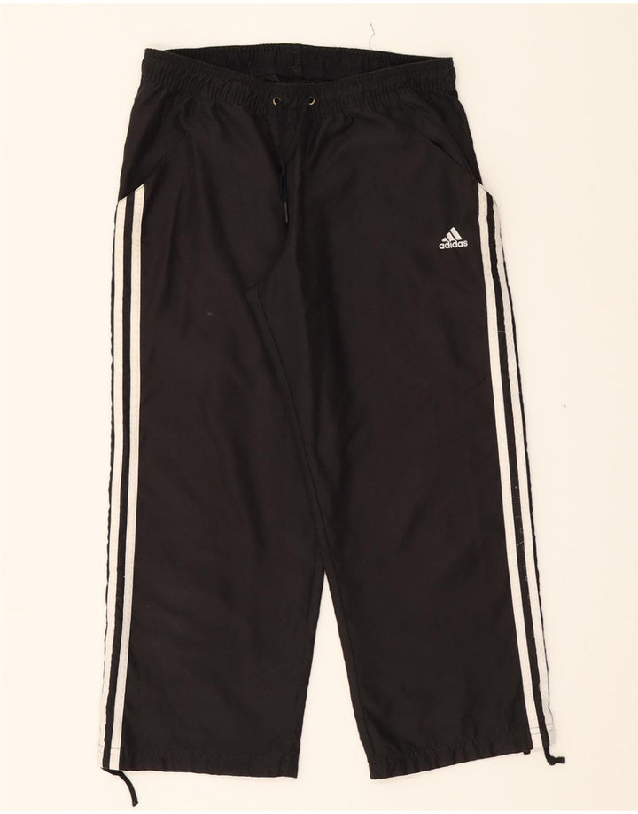 ADIDAS Womens Tracksuit Trousers UK 10 Small Black Polyester Vintage Adidas and Second-Hand Adidas from Messina Hembry 