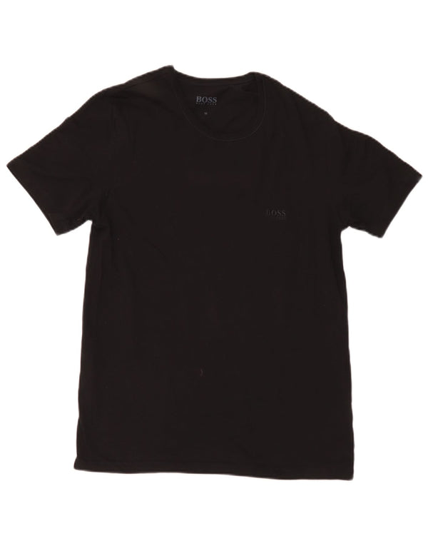 T-shirt da uomo Hugo Boss Top in cotone nero medio