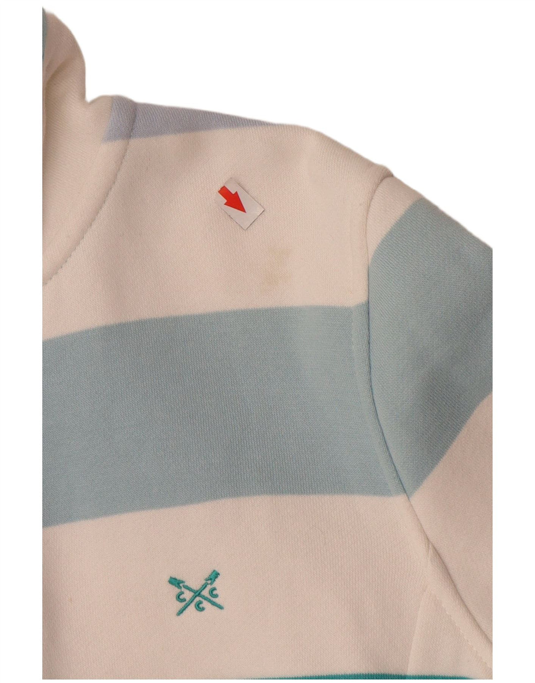 Crew Clothing Felpa da donna Maglione UK 8 Piccolo a righe multicolore
