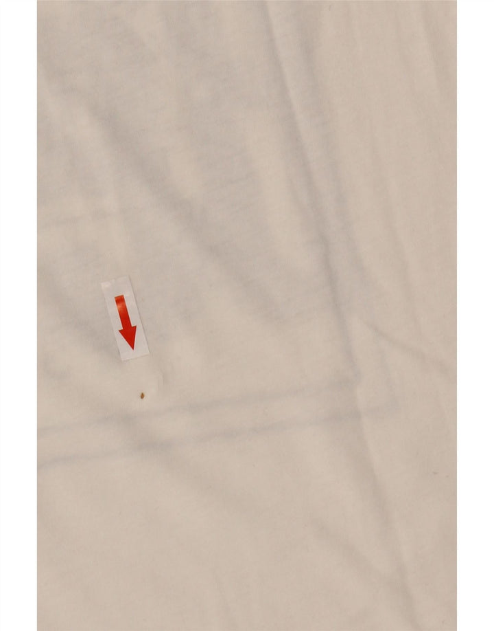 T-shirt grafica da uomo Adidas Top grande in cotone bianco
