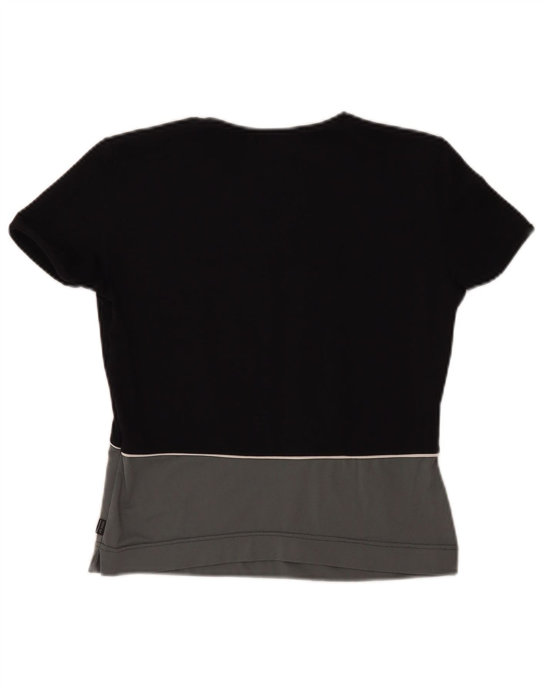 Arena - T-shirt corta da donna, taglia UK 10, piccola, in poliestere color block nero