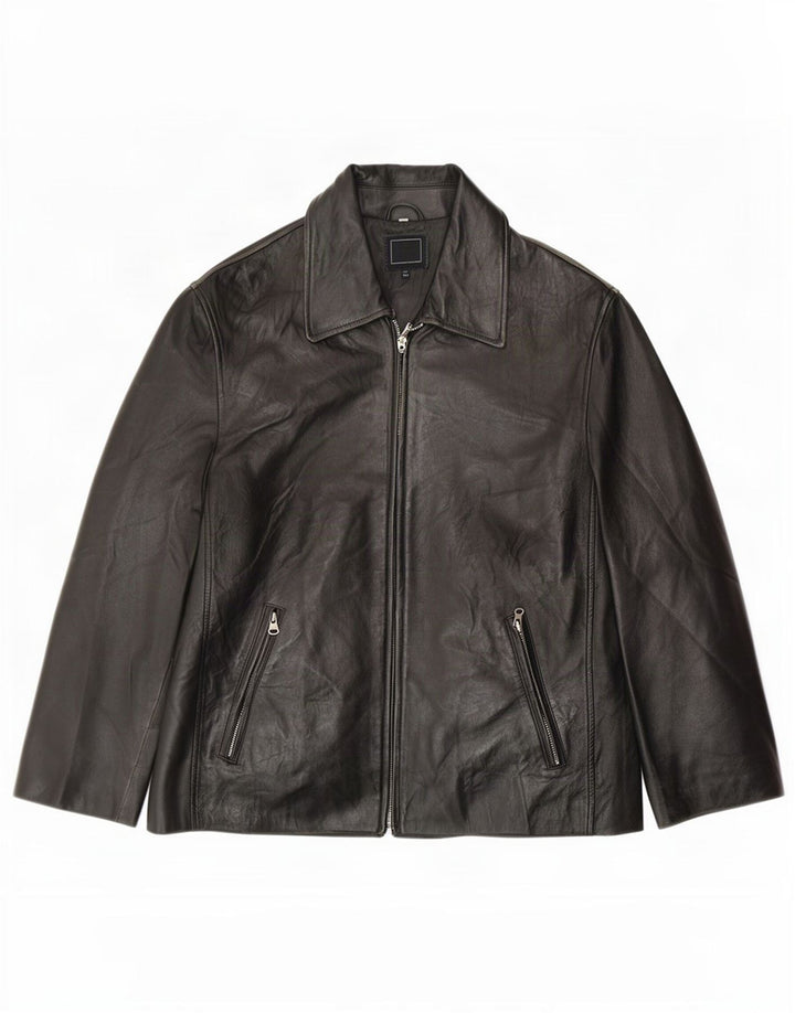 Giacca in pelle da uomo Suprema UK 38 media nera