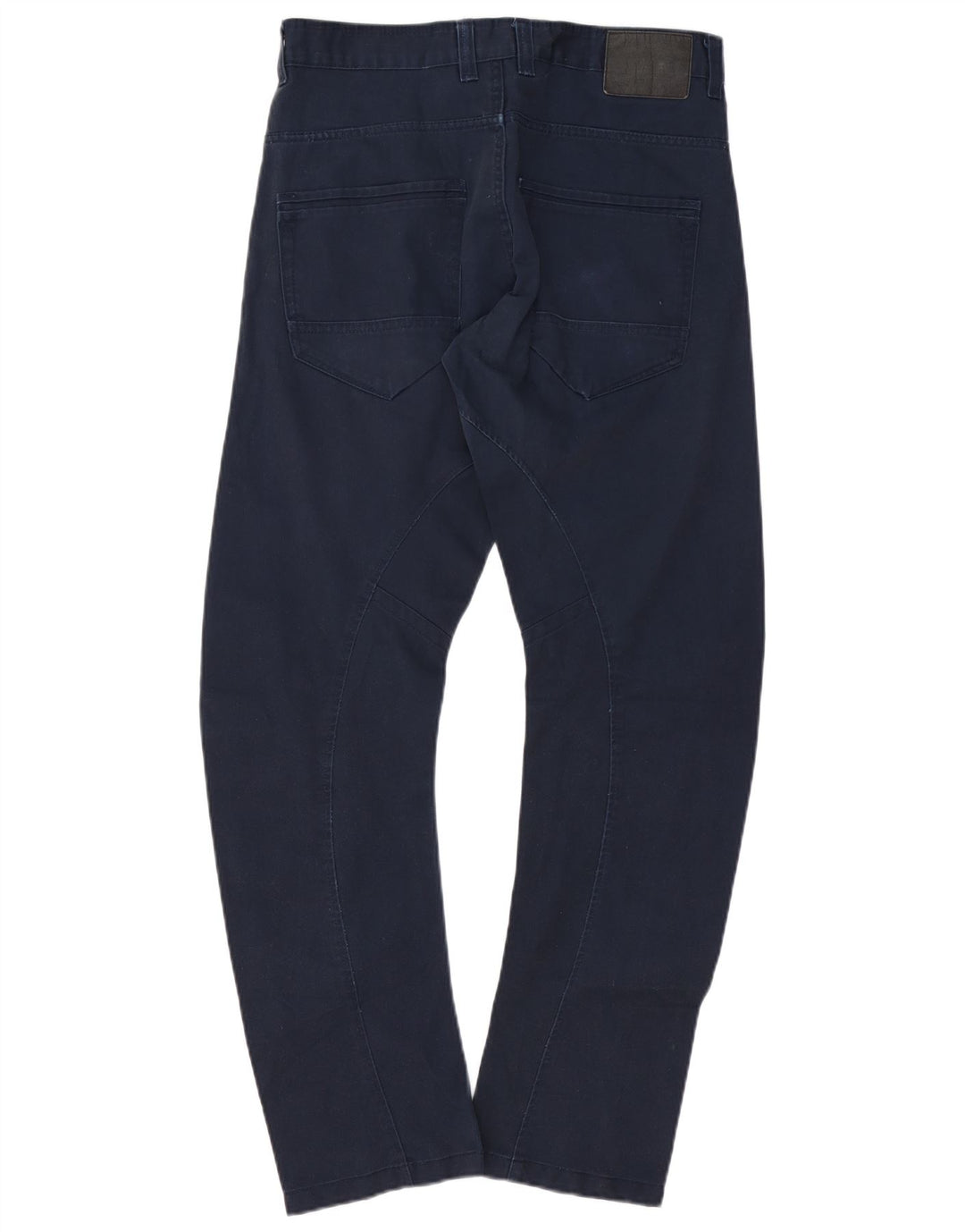JACK & JONES Pantaloni casual dritti da uomo a banana W32 L32 in cotone blu navy