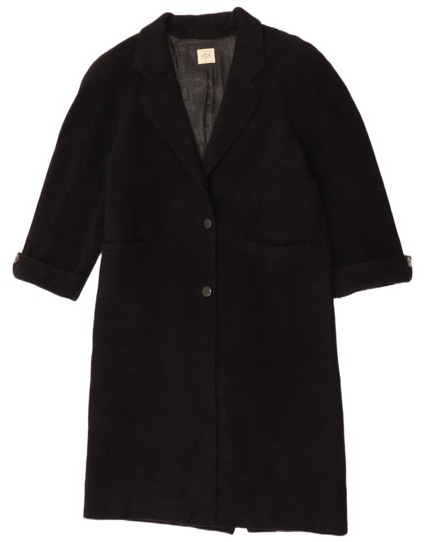 Cappotto Oversize Donna Benetton IT 40 Small Nero Lana