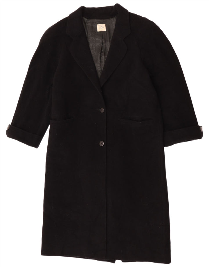 Cappotto Oversize Donna Benetton IT 40 Small Nero Lana