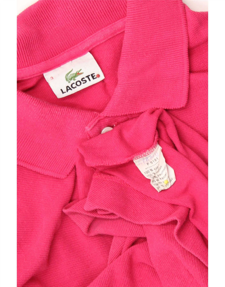 Polo da uomo Lacoste taglia 3 piccola in cotone rosa