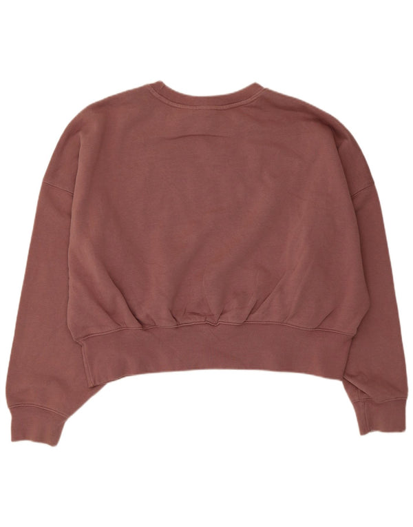 Felpa da donna Adidas Relaxed Fit Felpa UK 10 Small Marrone Cotone