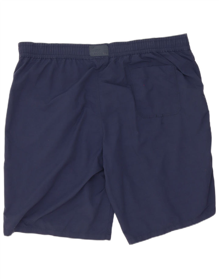 Pantaloncini da bagno da uomo Lacoste taglia 7 2XL poliestere blu navy