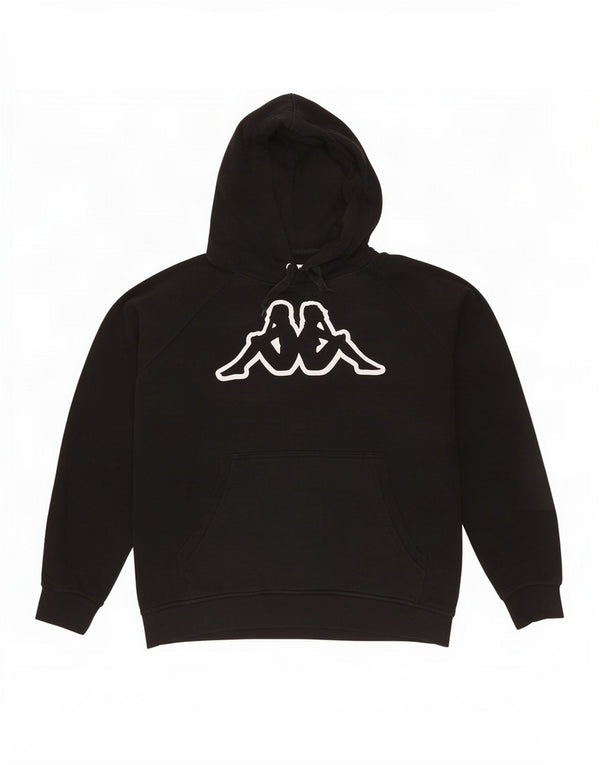 Kappa Mens Graphic Hoodie Jumper Small Black