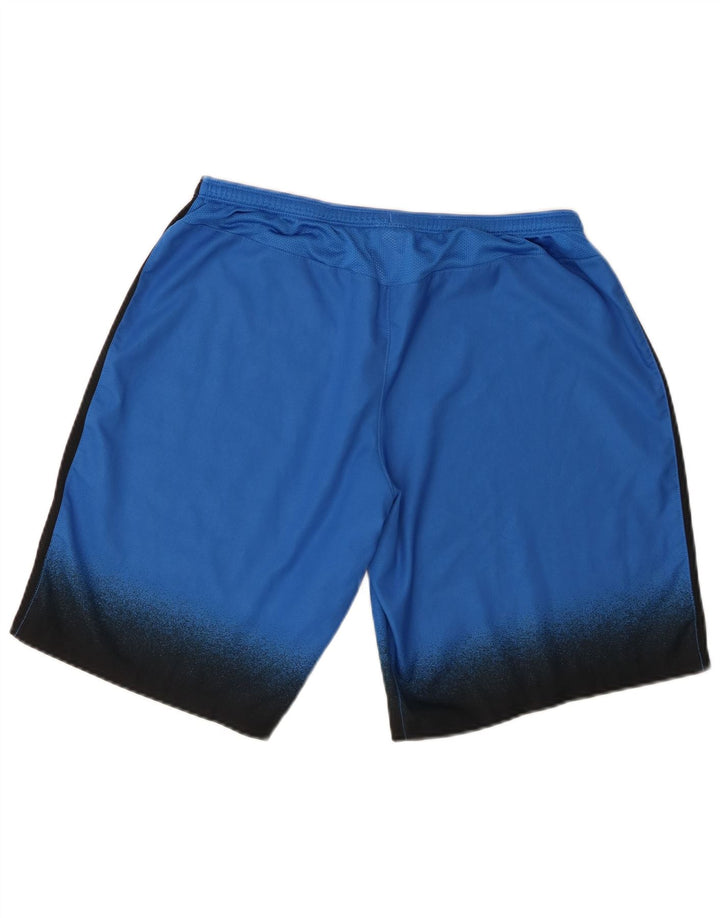 Pantaloncini sportivi Nike Dri Fit da uomo, grandi, in poliestere color block blu
