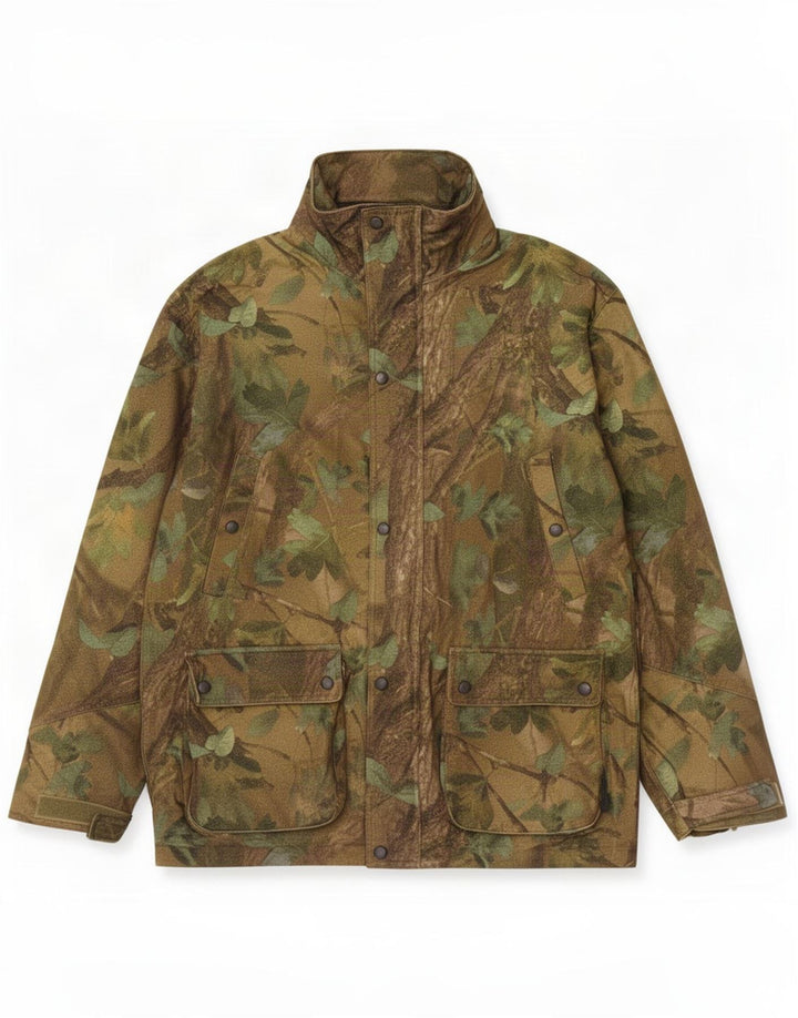 Jack Pyke Giacca antipioggia da uomo con cappuccio UK 38 Verde medio Camouflage