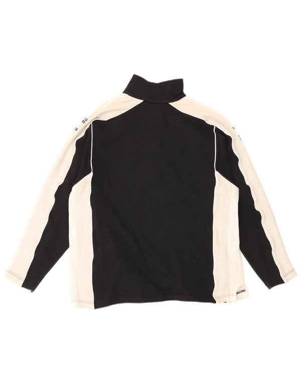 Felpa grafica da uomo Adidas Jumper UK 36/38 Small Black Colourblock