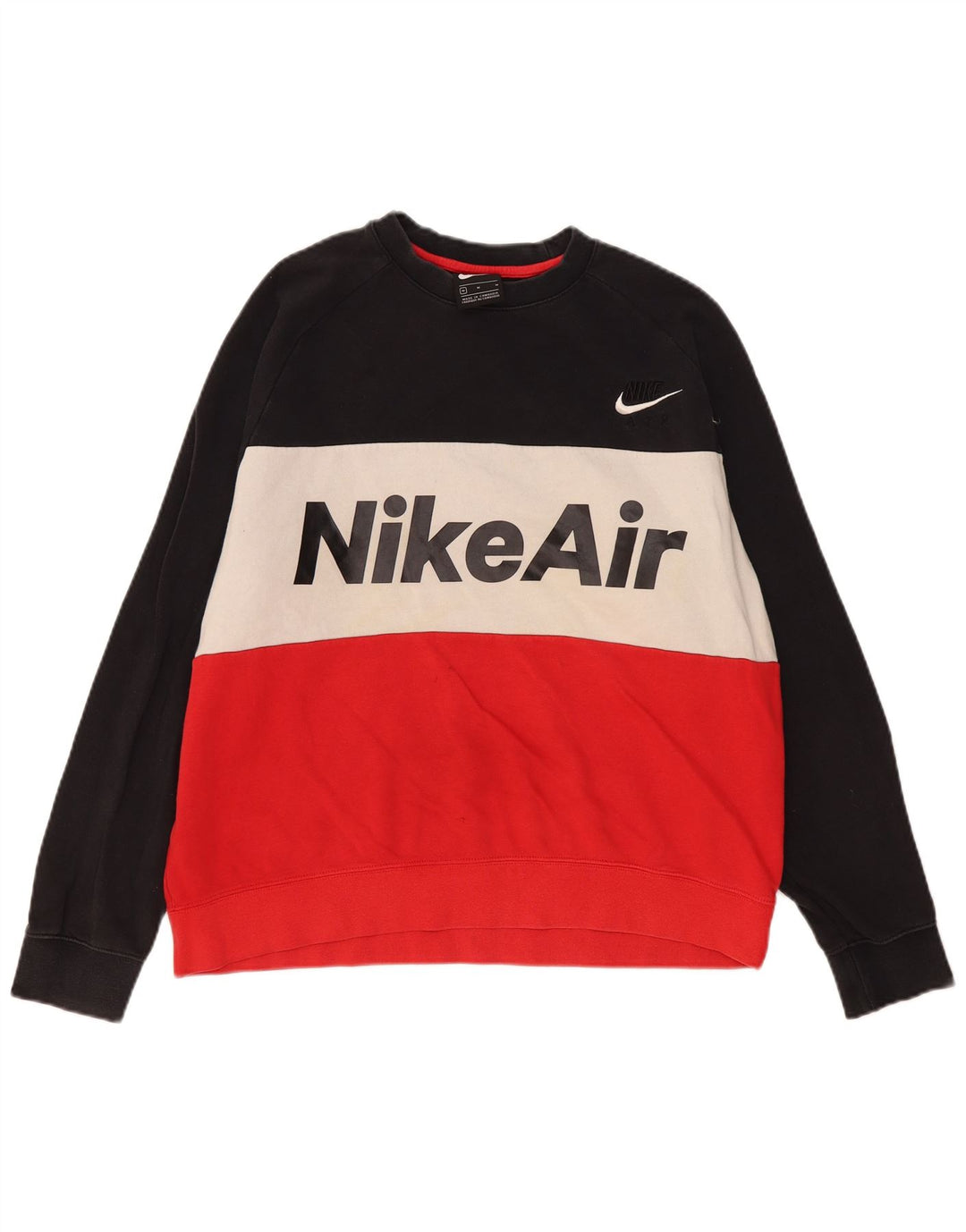 Felpa grafica da uomo Nike Felpa media in cotone color block multicolore