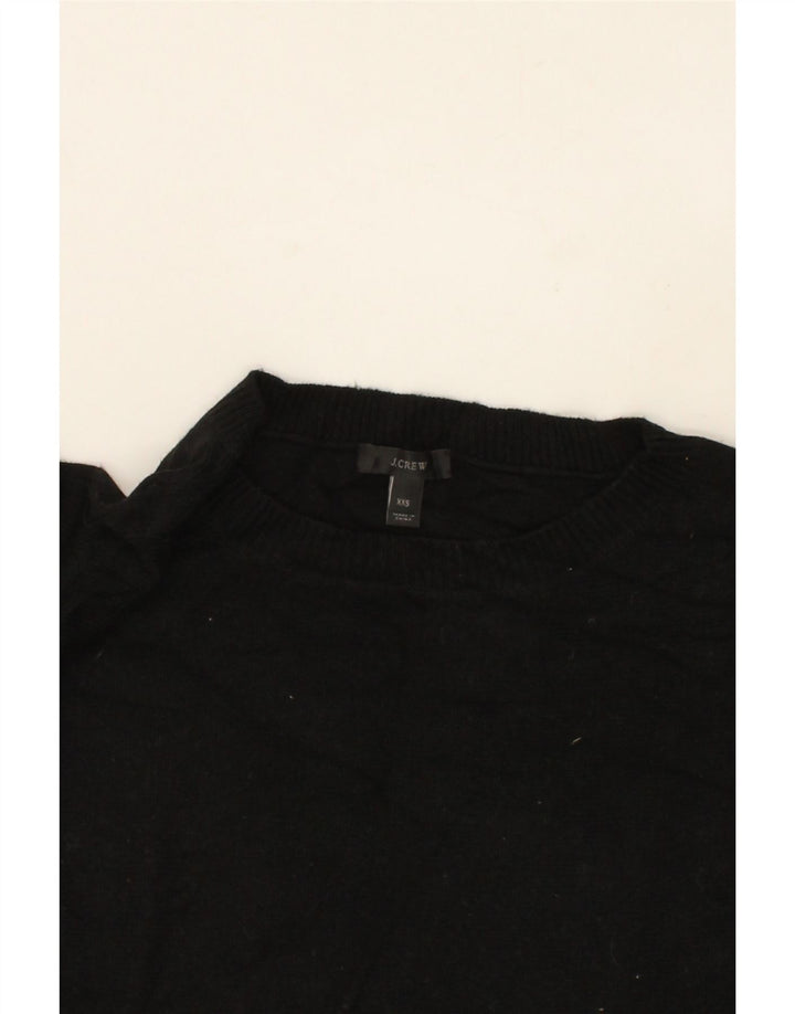 J. CREW Womens Oversized Boat Neck Jumper Sweater UK 2 2XS Black Wool Vintage J. Crew and Second-Hand J. Crew from Messina Hembry 