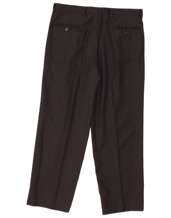 Pantaloni da abito da uomo con pegging Titanus IT 52 XL W36 L29 Lana vergine grigia