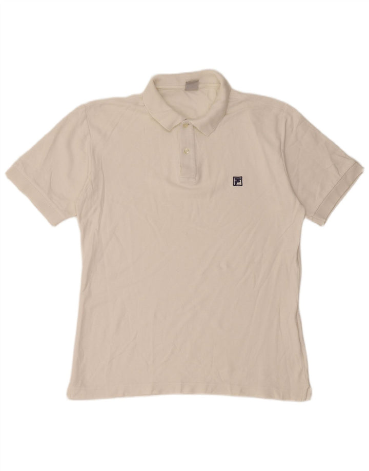 Polo Uomo Fila IT 50 Cotone Bianco Medio