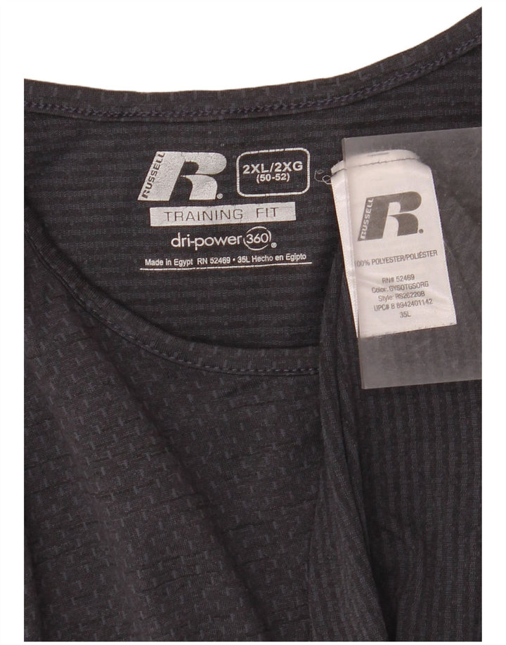 Canotta da uomo Russell Athletic 2XL Poliestere grigio