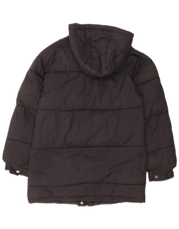 Cappotto imbottito oversize con cappuccio da donna Topshop UK 6 XS nylon nero