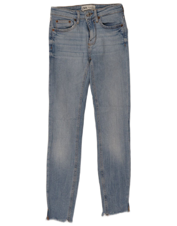 Jeans skinny da donna Zara EU 34 2XS W24 L26 Cotone blu